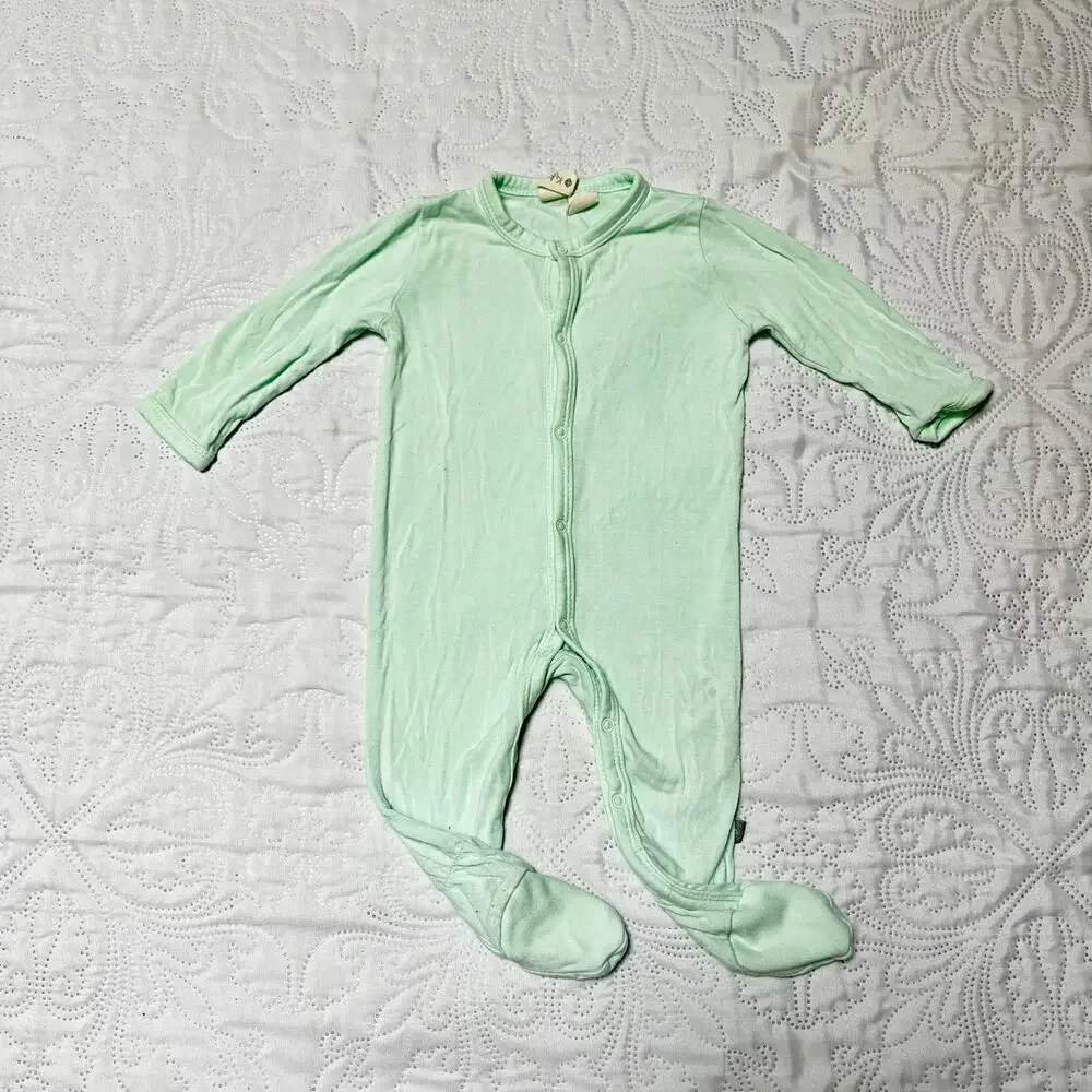 Kyte Baby Zippered Bamboo Footie PJs Size 0-3m